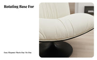 Rotating Accent Chair 360-Degree Rotation Indoor Furniture Italian Design Luxuriously Soft Cushioning for Living Room, Balcony