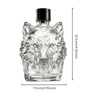 Wolf Head Bottle Decorative Wolf Statue Decanter Collectible