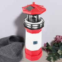 Solar Lighthouse Weather Resistant Solar Lighthouse Lamp Energy Saving for Lawn