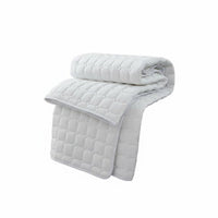 Quilted Mattress Protector Breathable Quilted Mattress Pad Skin Friendly Padded Bed Topper for Hotel, Guesthouse, Dorm Room
