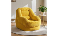 Non-Slip Corduroy Chair with Handle Soft Padded Floor Lounger Supportive Compact Lounge Seat Comfortable for Readers, Gamers, Reading Corners, Small Apartments, Gaming Rooms