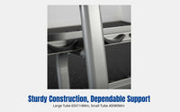 Dumbbell Rack, Doubletier, Commercial Gym Equipment, Sturdy Steel, Space-Saving Stand