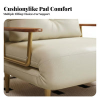 2-in-1 Design Foldable Single Sleeper Chair puffyLike Appearance Sofa Bed Space-Saving transformable Furniture Plush Comfort for Apartment Dwellers, Overnight Guests, Living Room, Balcony, Small Spaces, Home Office