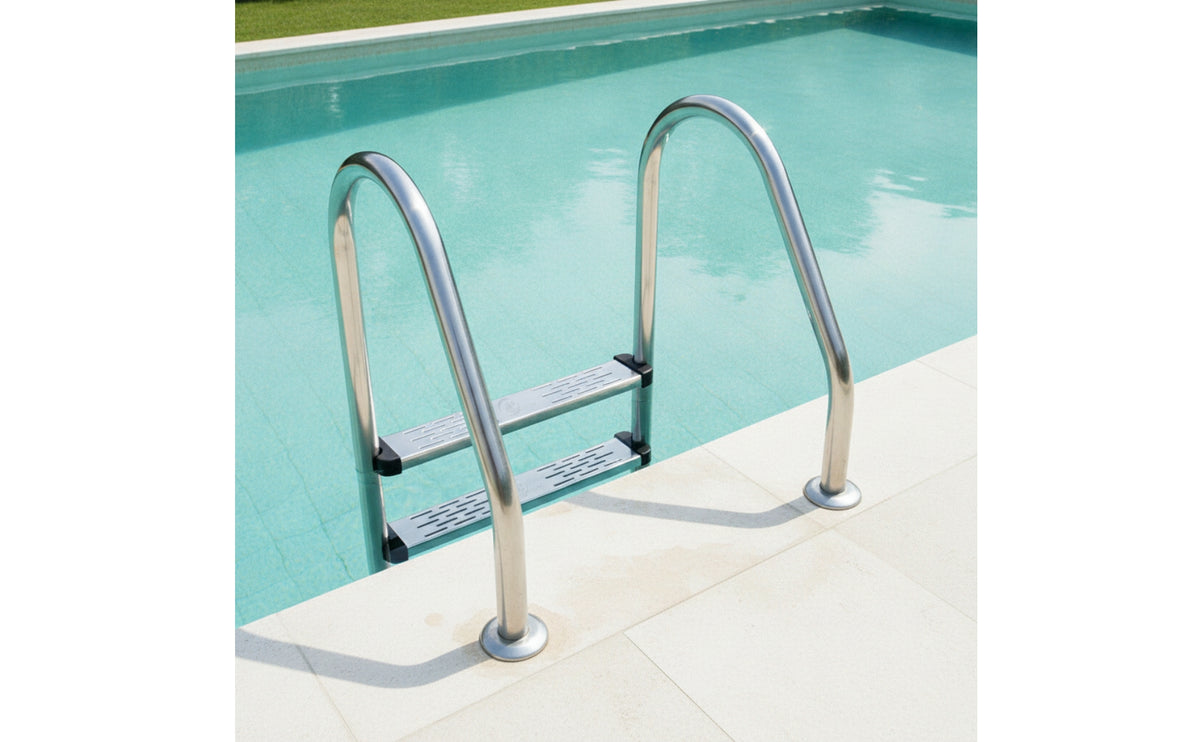 Anti-Slip Pool Ladder Step with End Caps Heavy-Duty Pool Ladder Step Replacement Long-Lasting Step Board Sturdy