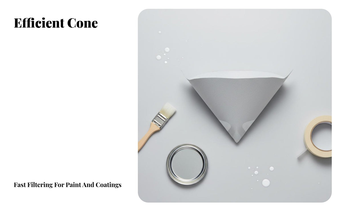 Prevents Clogging Disposable Paint Funnel Lint-Unrestricted Disposable Paper Funnel Wide Compatibility Paper Cone Paint Strainer Quick Flow for Car Painters, Auto Body Technicians, DIY Enthusiasts, Workshop, Garage, Home Improvement, Woodworking