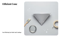Prevents Clogging Disposable Paint Funnel Lint-Unrestricted Disposable Paper Funnel Wide Compatibility Paper Cone Paint Strainer Quick Flow for Car Painters, Auto Body Technicians, DIY Enthusiasts, Workshop, Garage, Home Improvement, Woodworking