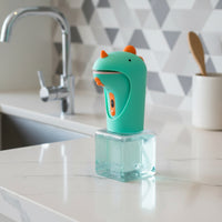 HandsContactless Dinosaur Soap Dispenser Sensor-Activated Automatic Foaming Soap Dispenser Cute Smart for Children, Toddlers, Families, Bathroom, Kitchen, Sink