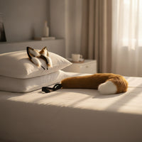Animal Ears and Tail Set Soft Animal Costume Set Easy to Wear for Cosplayers, Cosplay, Halloween