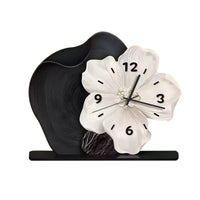 Analog Clock with Rectangular Base Modern for Living Room