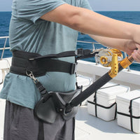 Sea Fishing Harness Boat Fishing Waist Belt Hands Gimbal Fighting Belt for Anglers