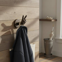 Cast Metal Wall Hook Rustic Rabbit Wall Hook Sturdy for Garden