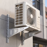 Air Conditioner Bracket Galvanized Ductless System Mounting Bracket Heavy Duty for Climate Control Technicians, Homeowners