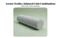 Multi-Purpose Cylindrical Pillow Breathable Material Sofa Headrest Pillow High-Resilience Foam Support Roll Minimalist Design for Office Workers, Side Sleepers, Living Room, Reading Nook, Bedroom, Travel
