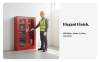 Fire Suppression Device Cabinet Rust-Resistant Fire Cabinet Heavy-Duty Emergency Equipment Locker for Property Managers, Business Owners, Schools
