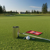 Perforated Golf Cup Brushed Metal Golf Cup Cylindrical