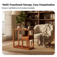 Mortise and Tenon Joinery Tea Ceremony Stand New Chinese Design Multi-Compartment Table Long-Lasting Construction Storage Cabinet Slatted Lower Shelf for Homeowners, Apartment Dwellers, Decorators, Living Room, Reception Area, Small Areas, Bedroom