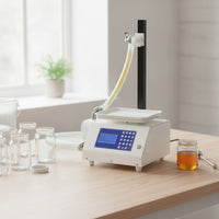 Countertop Honey Filling Machine Adjustable Liquid Filling Machine with Weighing Scale Compact Automatic Bottle Filler Digital for Beekeepers, Small Business Owners, Home Businesses, Workshops
