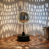 Mirror Ball Light Built-in Switch Event Decor Portable