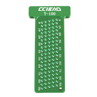 Aluminum Alloy Woodworking Marking Ruler 100mm T-Type Hole Ruler