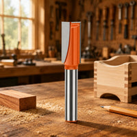 Bottom Cleaning Router Bit Orange Coated Slot Cutting Router Bit Tool Accessory Clean Cuts