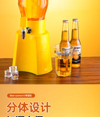 酒吧啤酒桶发光扎啤桶酒吧KTV带龙头3L发光酒炮啤桶饮料桶批发