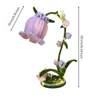DIY Lily of the Valley Lamp Kit tube Cleaner Floral Luminaire Light House Decoration for Crafters, Girls, Bedroom