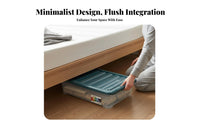 Rolling Underbed Container Wheeled for Mobility Organizer Box Large Capacity