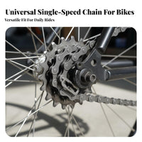 Cycle Chain X410 Rust Resistant Single Speed Bike Chain Sturdy Cycle Missing Link Set for Cyclists, DIY Enthusiasts, Commuting, Workshop, Garage