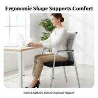 Sled Base Chair Ergonomic Sled Base Armchair Contoured Cushions for Clients