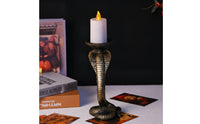 Snake Candle Holder Striking Candlestick Dramatic for Goths