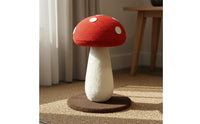 Space-Saving Sisal Cat Scratching Post Low-Shedding Toadstool Cat Scratcher Scratch-Resistant Toadstool Scratching Post Cute Design for Small Areas, Apartments