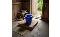 Portable Commode Lid Easy to Clean Pail Toilet Seat Sturdy for Travel, Elderly