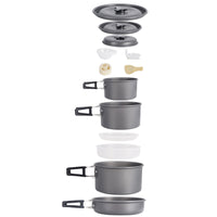 Selpa Outdoor Camping Cookware Set DS-500, 5-6 Person, Non-Stick