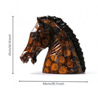 Horse Head Sculpture Sculptural Horse Head Bust Decorative Horsehead Sculpture for Reception Area