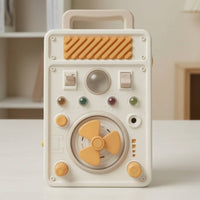 Child-Centered Busy Board with Fan Interactive Switch Board Toy Sensory Educational for Toddlers, Preschoolers, Kids, Home
