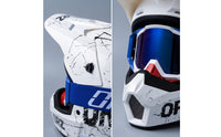Off-Highway Dirt Bike Helmet with Goggles Graphic Full-Face Helmet with Visor Comfortable Sturdy for Riders, Motocross, Downhill Riding, Karting