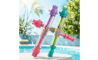 3 Pieces Water toy with Rotatable Nozzle 2-in-1 Pump Action Water Squirter Transparent Toy for Backyard Games, Seaside Fun