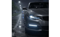 2 Pieces Headlight Eyebrow Trim Self Headlight Decoration Strip Easy Installation Front Light Decoration Strip