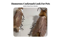 Internet Famous Design Striped Cockroach Pet Clothes DIY Cockroach Pet Costume Handmade for Cats, Small Dogs, Halloween, Photo Shoots, Home