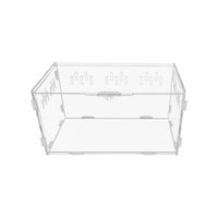 Acrylic Reptile Habitat High Clearness Acrylic Reptile Tank Easy to Install Clear Box for Tabletop, Desktop, Shelf Display