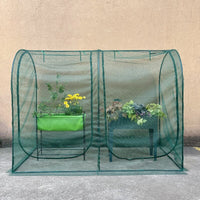 Garden Netting Canopy for Vegetables and Fruits, Bird and Insect Protection, Iron Frame and Mesh