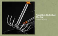 Squid Lures, Fish Tackle, Water-Resistant, Flexible