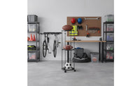 3 Tier Sphere Storage Rack Sturdy Construction Upright Sphere Storage Rack Freestanding Roundball Stand Easy Assembly