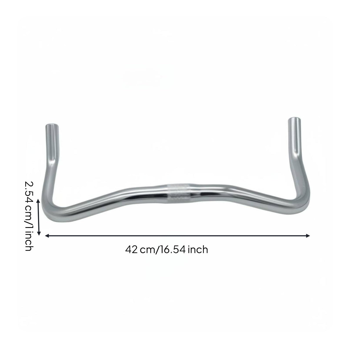 Aluminum Alloy Bullhorn Handlebar Ergonomic Design Road Bike Handlebar Rustproof Cycling Equipment Matte Black Finish for Commuting