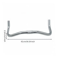 Aluminum Alloy Bullhorn Handlebar Ergonomic Design Road Bike Handlebar Rustproof Cycling Equipment Matte Black Finish for Commuting
