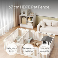 Indoor Dog Playpen Modular HDPE Fence with Door