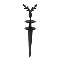 Garden Hose Holder with Stake Cast Iron Hardware Heavy Duty for Yard, Flower Bed
