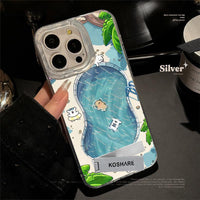泳池狗狗适用13苹果15promax手机壳iphone14一加1112小米100荣耀8090保护套P50华为pura70红米mate6040s30art
