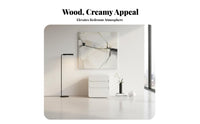 3-Drawer Nightstand with Storage Drawers 3-Drawer Upholstered Cabinet for Adults