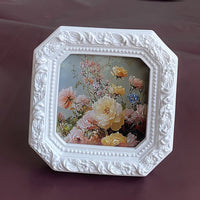 法式雕花照片装饰相框客厅画框白色树脂画框